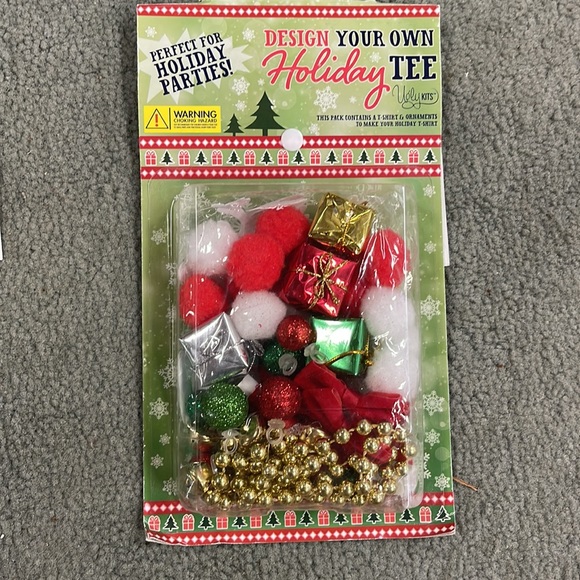 Kid’s DESIGN YOUR OWN HOLIDAY TEE Shirt I ❤️ PRESENTS Size 4 - Picture 4 of 10